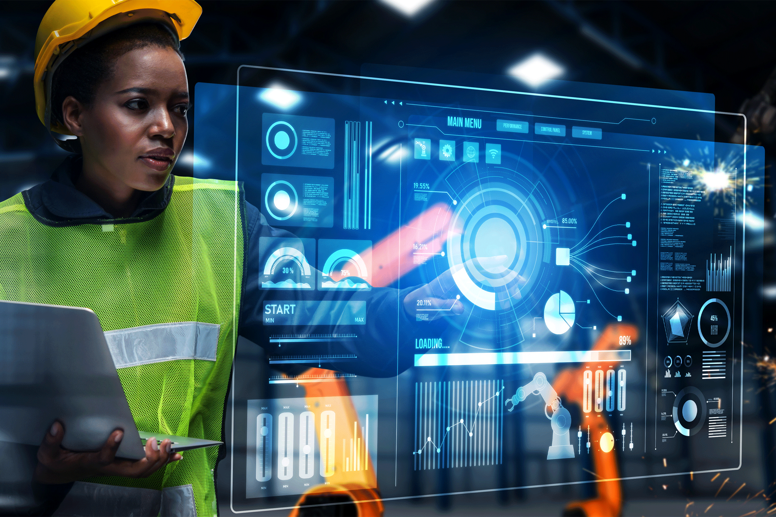 image depicting manufacturing of the future